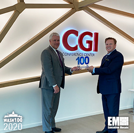 CGI Federal President Tim Hurlebaus Receives Third Wash100 Award