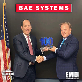 BAE I&S President Al Whitmore Bags Third Wash100 Award